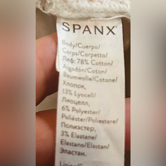 Spanx Large Distressed White Skinny Jeans - Picture 10 of 11